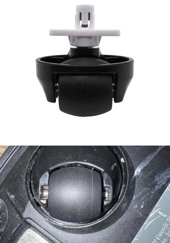 قطعتان من عجلة العجلات الأمامية المتوافقة مع Roborock S7 S7+ S7 Maxv Ultra Q5 Q7 Max Series ملحقات استبدال روبوت المكنسة الكهربائية، أسود in Kuwait