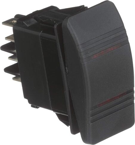 Seachoice Illuminated Contura Rocker Switch, On/Off/On, Black in Kuwait
