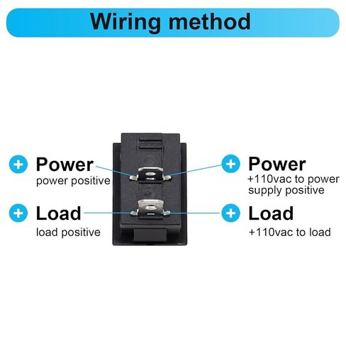KCD1 12V 2 Pin SPST ON-Off Mini Rocker Toggle Switch, Pre-Wired with T85 Rating, AC 6A/250V 10A/125V for Car Auto Boat - 10-Pack in Kuwait