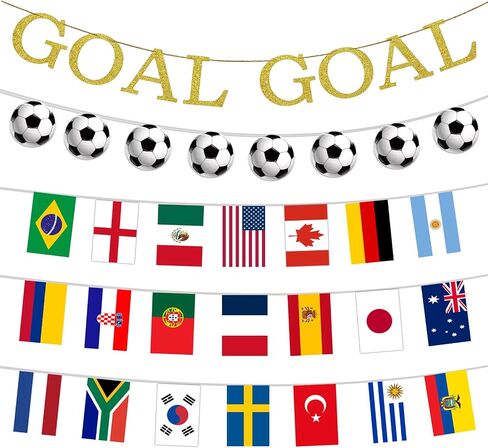 بطولة العالم لكرة القدم 2026، راية أعلام، 48 أعلام فريق، رايات كرة القدم، لافتة الهدف، ديكورات حفلات كرة القدم للمدرسة، المكتب، المنزل، الاستاد in Kuwait