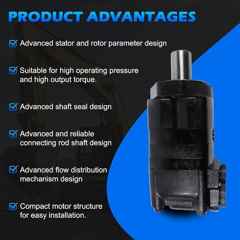 104-1023-006 | 104-1023 Hydraulic Motor | Direct Replacement for Eaton Char-Lynn 2000 Series | Cast Iron High Torque | Displacement 100cc/r | Maximum Pressure 275BAR | 2 Bolt Flange Mount | in Kuwait