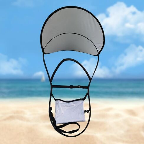 Umbrella Hat Large Handsfree Umbrella Sun for Camping Beach Outdoor in Kuwait