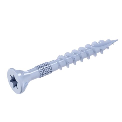 Grip-Rite DeckForce Exterior Wood Screws for Decks and Fences - Nano Coated - T-17 Autopilot Tip - White Deck Screws - #8 x 1-5/8" - 1 Lb Box - GRDF158STWH1 in Kuwait