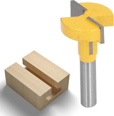 8mm Shank T Slot Router Bit Durable Alloy Blade Wood Groove Milling Cutter CNC Engraving Tool for Various Usages in Kuwait