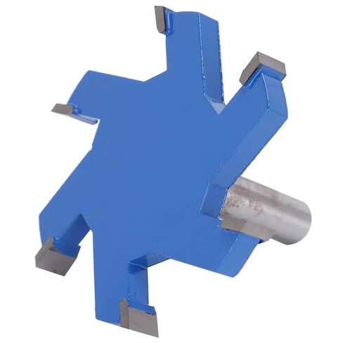 Sorandy 6 Milling Cutter T Slot Router Bit, 12mm Straight Shank Grooving Tool, Anti Backlash Cutting Tool with High Temperature Coating, Ideal for Wood Fiberboard Plywood in Kuwait