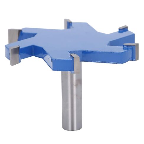 Sorandy 6 Milling Cutter T Slot Router Bit, 12mm Straight Shank Grooving Tool, Anti Backlash Cutting Tool with High Temperature Coating, Ideal for Wood Fiberboard Plywood in Kuwait