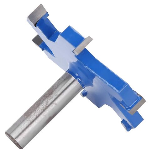 Sorandy 6 Milling Cutter T Slot Router Bit, 12mm Straight Shank Grooving Tool, Anti Backlash Cutting Tool with High Temperature Coating, Ideal for Wood Fiberboard Plywood in Kuwait