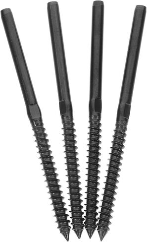 Ipetboom 4 Sets Stainless Steel Cable Terminal Wire Rope Fittings for Stair Deck Railing Anti-Twisting Cable Screws with Railing End Fitting and Tensioner Hardware for Balconies and Fences in Kuwait