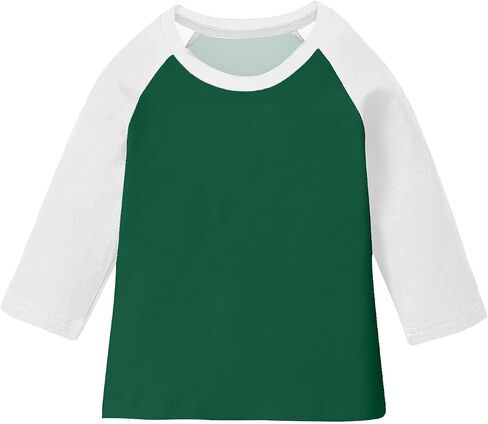 Girls Boys Raglan Sleeve Pullover Fall Casual 3/4 Sleeve T Shirts Kids Crewneck Tops Back to School Outfit 3-14 Years in Kuwait
