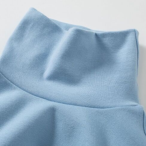 Moonker Kids Girls Cotton Turtleneck Sweater Toddler Solid Long Sleeve High Neck Tops Fall Warmth Athletic Tees for Sports in Kuwait