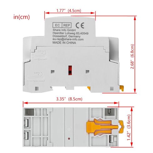 HCH8s-63 DC Contactor 24V Coil 63A 2NO 2 Pole Universal Circuit Control Automatic Modular Contactor Household Circuit Control Din Rail Mount 2Pole 24V DC Coil contactor in Kuwait
