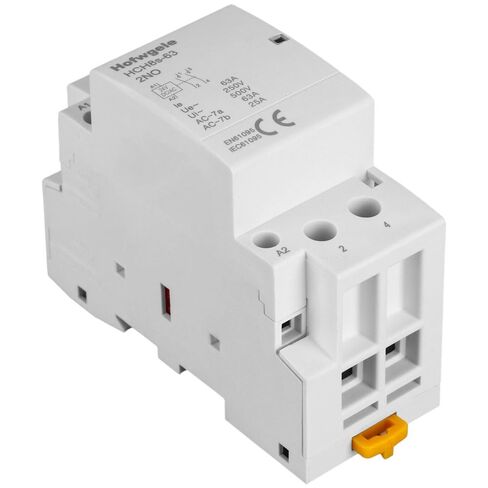 HCH8s-63 DC Contactor 24V Coil 63A 2NO 2 Pole Universal Circuit Control Automatic Modular Contactor Household Circuit Control Din Rail Mount 2Pole 24V DC Coil contactor in Kuwait