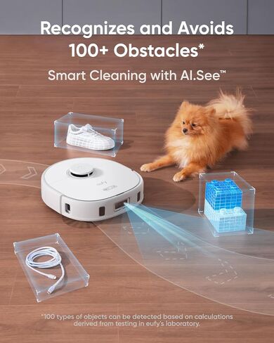 مكنسة eufy X10 Pro Omni Robot باللون الأبيض + 6 أكياس غبار ذات سعة كبيرة in Kuwait