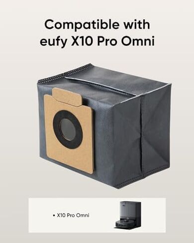 مكنسة eufy X10 Pro Omni Robot باللون الأبيض + 6 أكياس غبار ذات سعة كبيرة in Kuwait