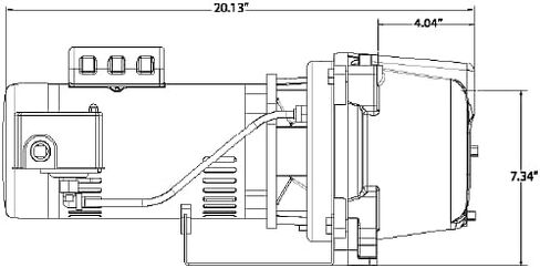 | A.Y. McDonald Shallow Well Jet Pump 1/2 HP Dual Voltage 115/230V | 6156-125 | 8350 | 20/40 Switch | Water Pump for Home, Well Water Pressure Pump, Irrigation & Booster Pump, 32 GPM in Kuwait