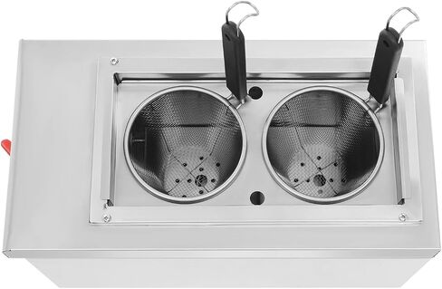 Electric Pasta Cooker,Commercial Pasta Cooker,With 2 Strainers,Adjustable Temperature Noodle Machine,For Spaghetti, Ramen in Kuwait