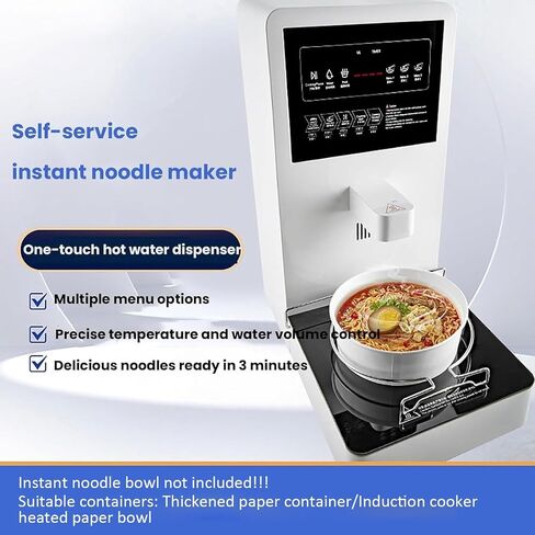 Commercial Self-Help Pasta Cooker, 2200W Electric Noodles Cooking Machine, Smart Touchscreen, Automatic Water Control, for Supermarkets in Kuwait