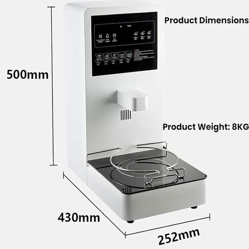 Commercial Self-Help Pasta Cooker, 2200W Electric Noodles Cooking Machine, Smart Touchscreen, Automatic Water Control, for Supermarkets in Kuwait