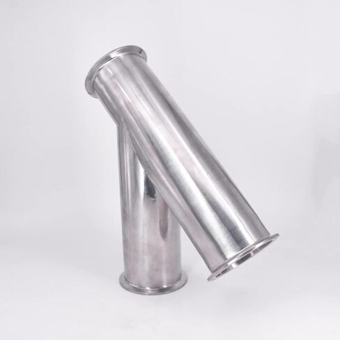76mm Pipe OD 3" Tri Clamp Oblique Y Shaped 3 Way SUS 304 Stainless Fitting Spliter Beer Wine Plumbing Fittings in Kuwait