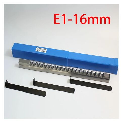 16/18mm E Push-Type Keyway Broach Metric Sized High Speed Steel Broach Cutting Tool with Shim for CNC Machine Precision Engineering(E1-16) in Saudi Arabia