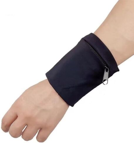 Sports Arm Sleeve Bag with Wrist Strap - Outdoor Running Cycling Fitness Phone Wallet Holder, Secure Sweatproof Storage in Kuwait