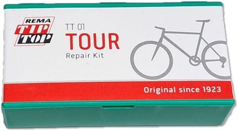 Rema TIP TOP TT01 Touring Bicycle Inner Tube Patch Repair Kit, Compact Vulcanizing Tire Repair Kit for Roadside and Shop Tube Repairs | cycling-tire-repair-kits in Kuwait