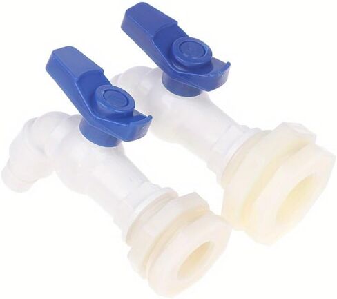 1/2 Inch Replacement Plastic Barrel Tap – Rain Water Tank Faucet, Garden Water Barrel Spout Valve for Rain Barrels in Kuwait