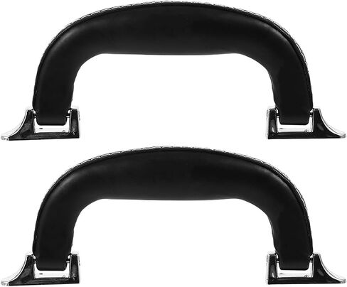 Didiseaon 2pcs Replacement Handles for Luggage and Handbags with Comfortable Grip, Versatile Design, Black Artificial Leather and Plastic Material, for DIY Projects and Suitcase Pull Handle in Kuwait