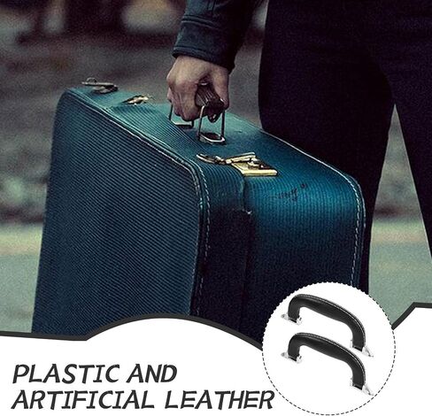 jojofuny 2pcs Replacement Handles for Suitcases and Luggage, Multi-use Artificial Leather Carry Handles with Unique Stylish Design, for DIY Projects and Travel Bags in Kuwait
