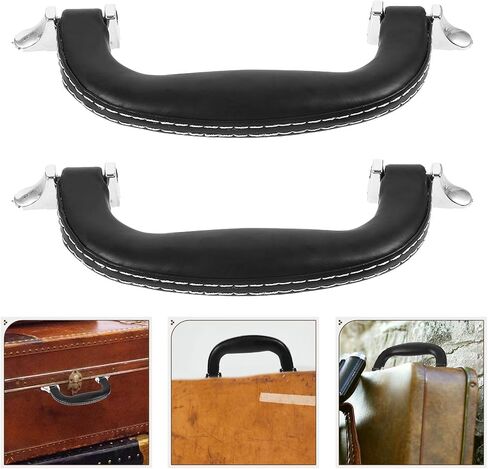 jojofuny 2pcs Replacement Handles for Suitcases and Luggage, Multi-use Artificial Leather Carry Handles with Unique Stylish Design, for DIY Projects and Travel Bags in Kuwait