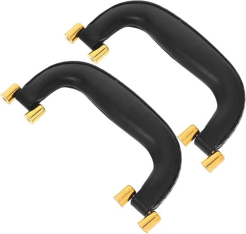 Yardwe 2pcs Replacement Luggage Handles for Suitcases and Toolboxes, Comfortable Pu Leather Grip with Plastic Base, Versatile and Stylish Design for Easy Carrying and DIY Installation in Kuwait