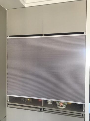 Folding Concertina Door Curtains for Shelves - 24" 30" 32" 36" 40" Cupboard Privacy Screen, Under Counter Shielding for Commercial/Residential Use (60x90cm) in Kuwait