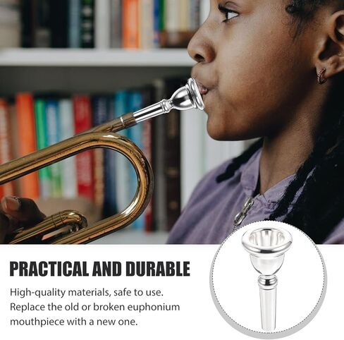 TIDTALEO Euphonium المعبرة استبدال مادة النحاس الفضة مطلي النحاس أداة ملحق جزء Euphonium المحمولة للاعبين النحاس in Kuwait