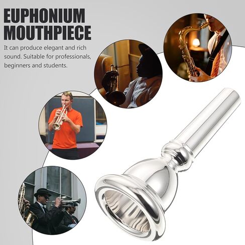 TIDTALEO Euphonium المعبرة استبدال مادة النحاس الفضة مطلي النحاس أداة ملحق جزء Euphonium المحمولة للاعبين النحاس in Kuwait