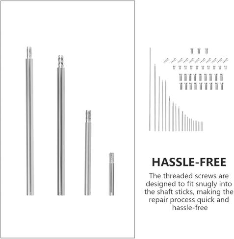 Oboe Repair Kit 63pcs Threaded Shaft Rod and Screw Set Woodwind Instrument Repair Parts for Oboe Shaft Maintenance and Musical Instrument Fixing Tools in Kuwait
