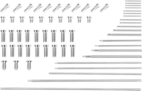 Mobestech Oboe Repair Kit Instrument Repair Tool Set with 21 Threaded Shaft Rods and 42 Threaded Screws for Oboe Parts Replacement and Maintenance in Kuwait