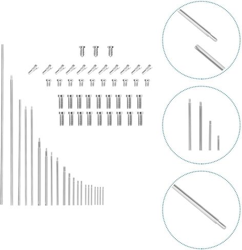 Mobestech Oboe Repair Kit Instrument Repair Tool Set with 21 Threaded Shaft Rods and 42 Threaded Screws for Oboe Parts Replacement and Maintenance in Kuwait