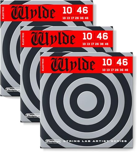 Dunlop ZWEN1046 Zakk Wylde String Lab سلاسل جيتار كهربائي 10-46 (3 عبوات) in Kuwait