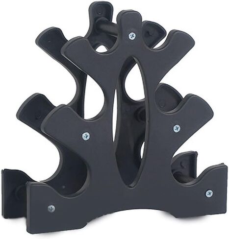 FLEXMAN Small Dumbbell Rack, 23X22.5X8.5cm 3 Tier Weight Holder, Strength Training Triangular Dumbbell Rack Stand for Gyms, Home Exercise Workouts（Dumbbells not included） in Kuwait