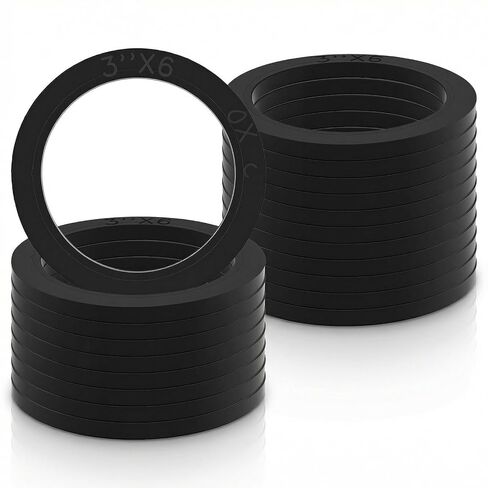 20 Pack 3 Inch Camlock Gasket Fitting, Heavy Duty Nitrile Rubber Hose Gasket Seal Washer for Female Coupler Cam Groove Replacement in Kuwait
