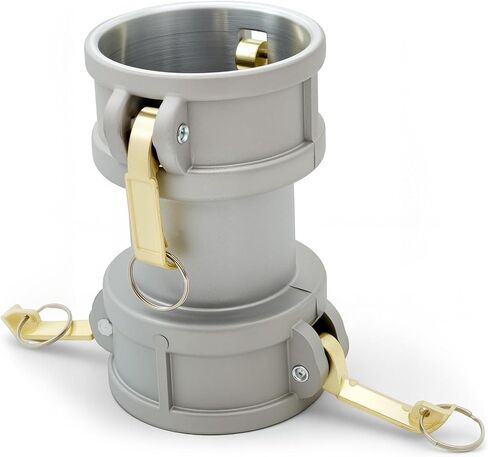 DD3030 الألومنيوم نوع DD كام ومقرنة بكرة الأخدود لتوصيل الخراطيم والأنابيب، 3 بوصة Camlock أنثى x 3 بوصة Camlock أنثى، 125PSI محول تركيب موصل استبدال CAM-30-DD-AL in Kuwait