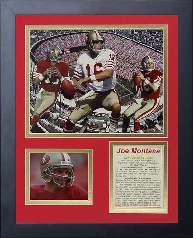 Legends Never Die "Joe Montana Framed Photo Collage, 11 x 14-Inch (11434U) in Kuwait