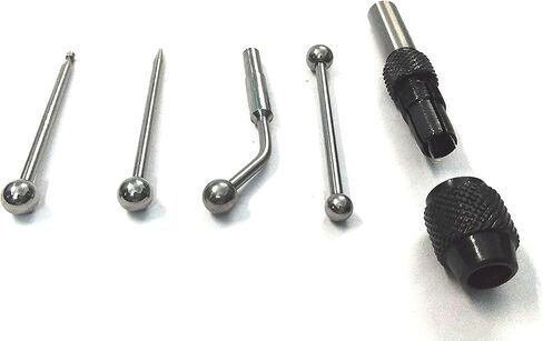 TUF-Wiggler & Center finder Set Work Edge Centre Finding Run out concentrical align 5 Pcs Set in Kuwait