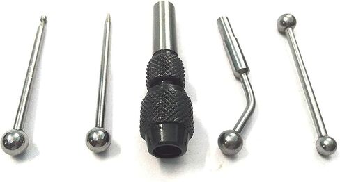TUF-Wiggler & Center finder Set Work Edge Centre Finding Run out concentrical align 5 Pcs Set in Kuwait