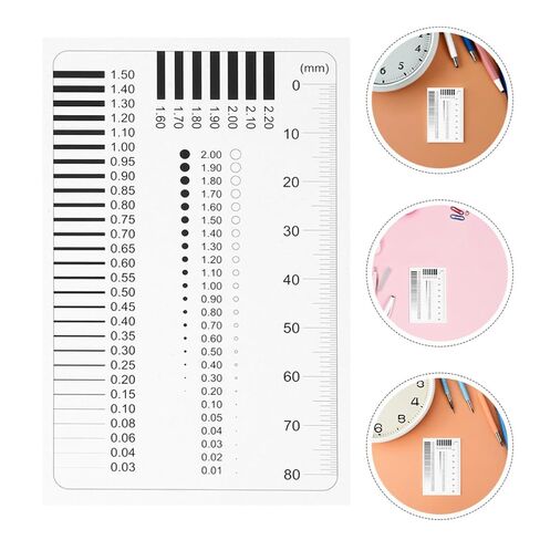 4pcs Precision Measuring Instruments Set with Measurement Film and Defect Comparison Card for High Precision Diameter and Crack Measurement in Manufacturing and Construction in Kuwait