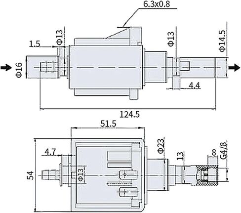 Pressure Pump Coffee Machine Accessories Ep5 Replenishment Pump 220V Coffee Machine Electromagnetic in Kuwait