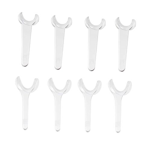 8PCS T-Shape Intraoral Cheek Lip Retractor White Autoclavable Dental Mouth Opener Intraoral Opener Teeth Retractors Kit for Teeth Whitening Dental Orthodontic Tool Surgical Retractor in Kuwait