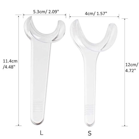 8PCS T-Shape Intraoral Cheek Lip Retractor White Autoclavable Dental Mouth Opener Intraoral Opener Teeth Retractors Kit for Teeth Whitening Dental Orthodontic Tool Surgical Retractor in Kuwait