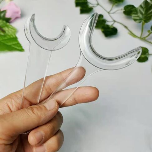 8PCS T-Shape Intraoral Cheek Lip Retractor White Autoclavable Dental Mouth Opener Intraoral Opener Teeth Retractors Kit for Teeth Whitening Dental Orthodontic Tool Surgical Retractor in Kuwait