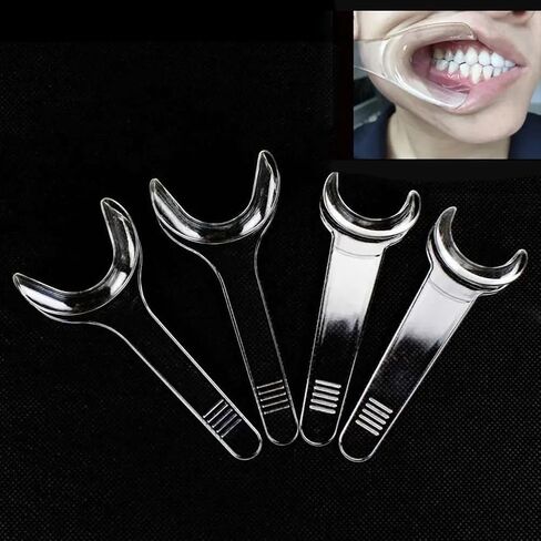 8PCS T-Shape Intraoral Cheek Lip Retractor White Autoclavable Dental Mouth Opener Intraoral Opener Teeth Retractors Kit for Teeth Whitening Dental Orthodontic Tool Surgical Retractor in Kuwait